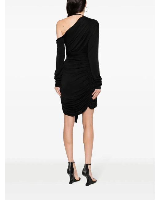 GAUGE81 Black Asymmetrisches Minikleid