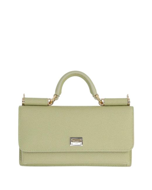 Dolce & Gabbana Green Leather Mini Bag