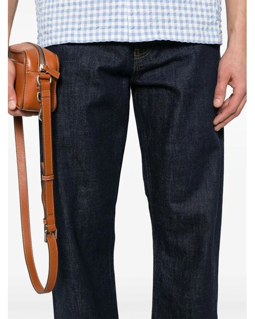 sunflower Blue Straight-Leg Trousers