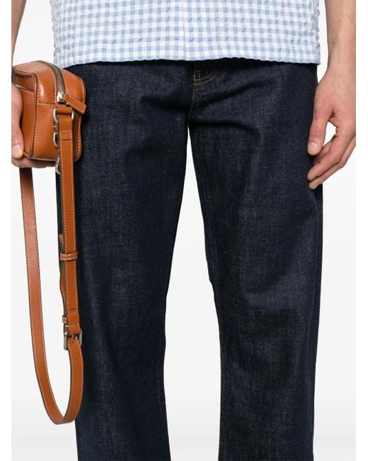 Pantalones rectos con pinzas sunflower de hombre de color Blue