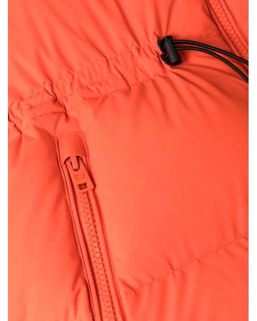 Woolrich Red Matt Hooded Down Jacket