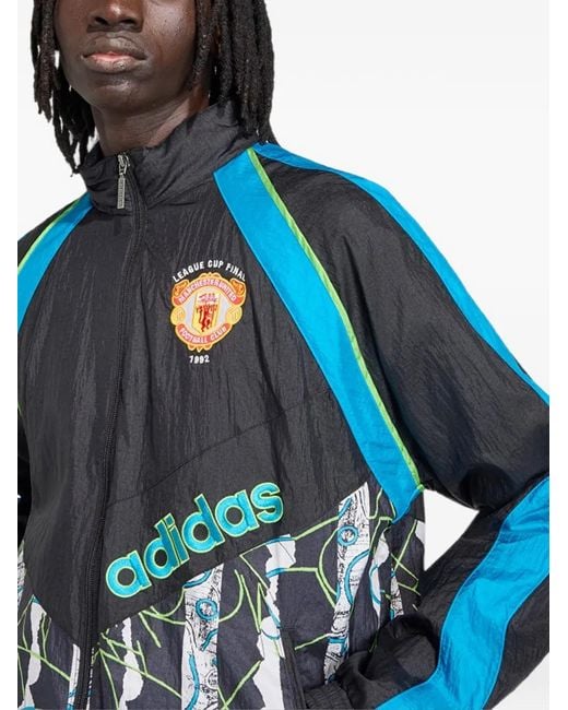 Adidas Blue Manchester United 90 Track Jacket for men