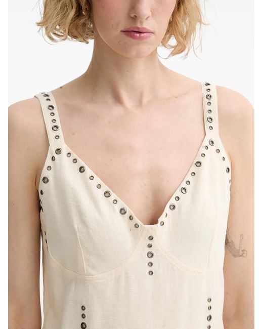 Rag & Bone Natural Aubrey Adjustable-Strap Maxi Dress