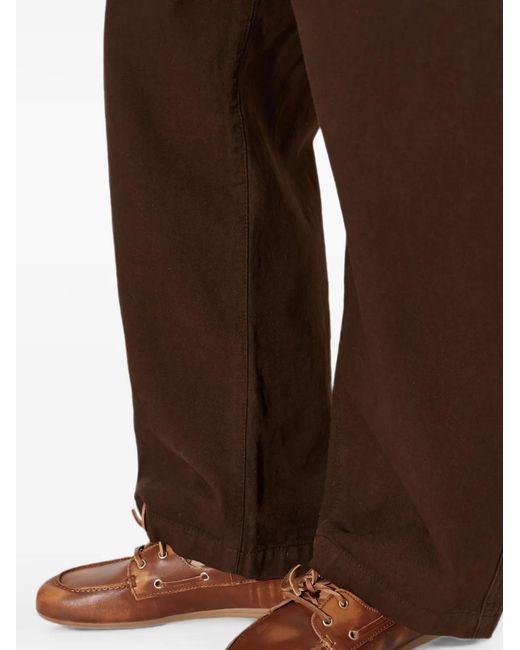 POSA Brown Brushed Leather Boat Shoes