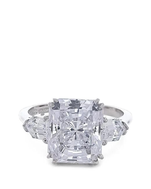 Fantasia by Deserio White Radiant-Cut Ring