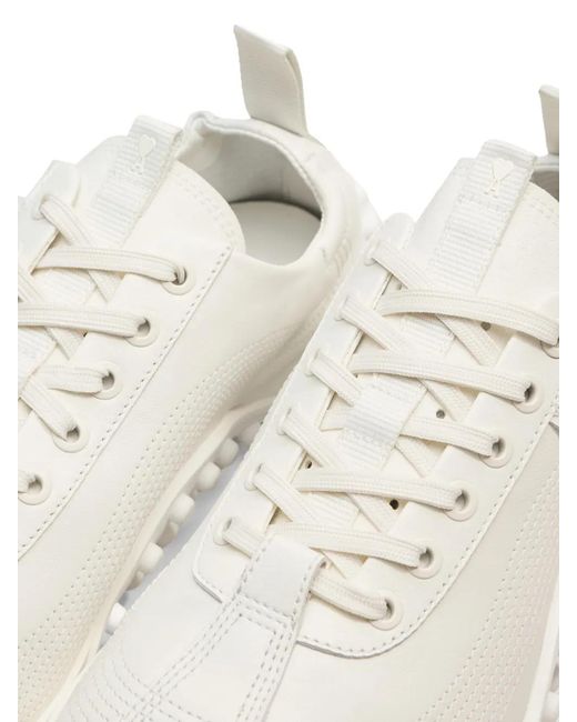 AMI Natural Mirage Leather Sneakers