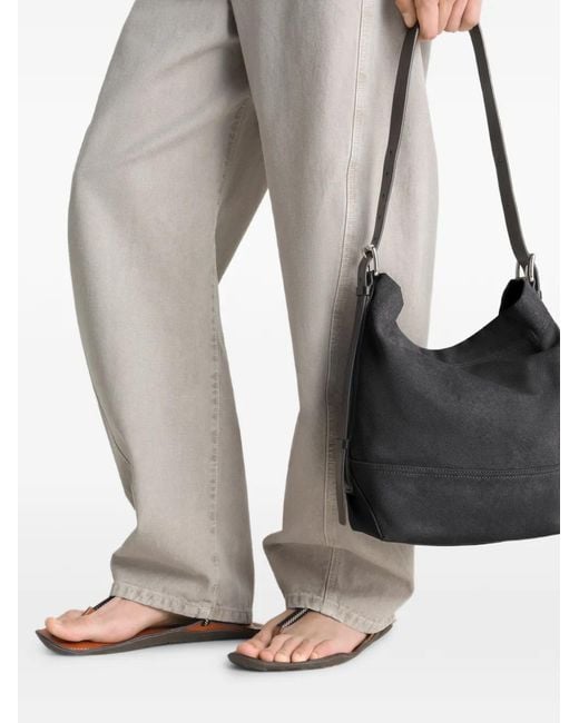 Lemaire Black Small Belted Tote Bag