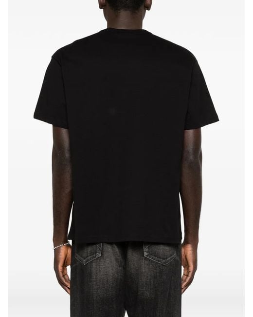 Versace Jeans Couture Black Logo-Detail T-Shirt for men