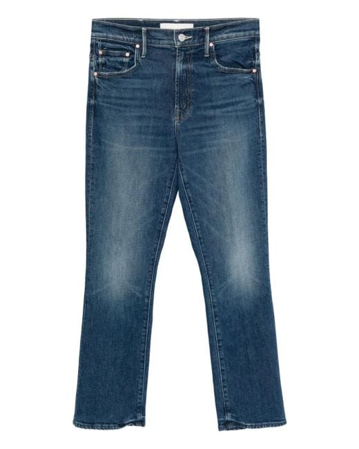 Mother Blue The Insider Ankle Bootcut Jeans
