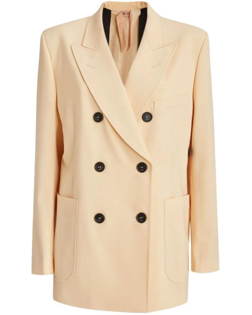 N°21 Natural Double-Breasted Blazer