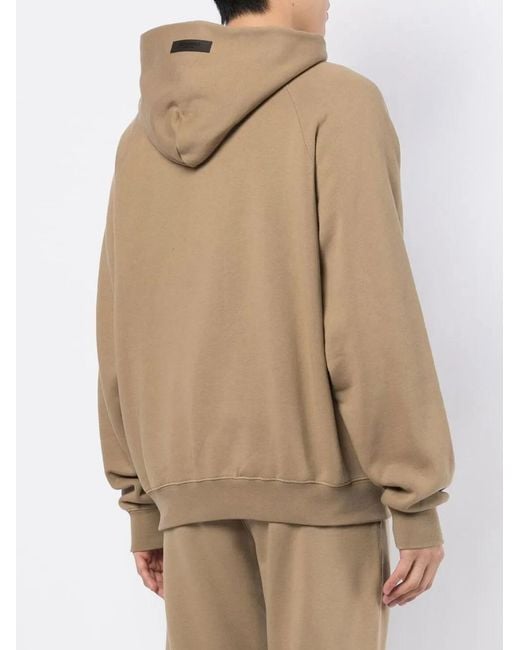 Fear Of God Natural Essentials Logo-Print Hoodie for men