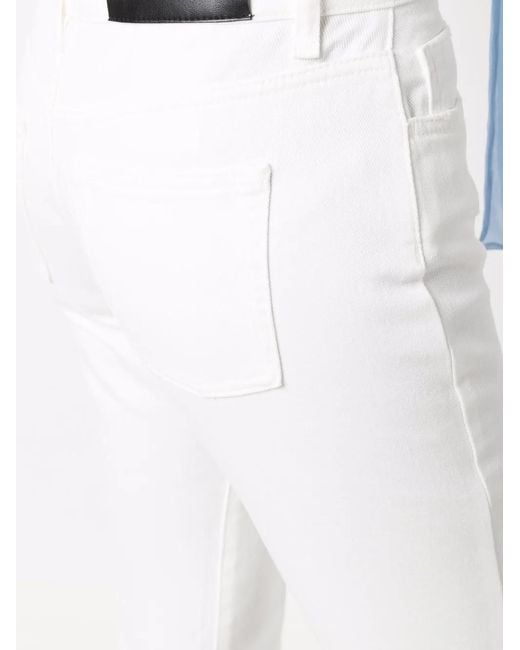 Alberta Ferretti White Slim Fit Trousers