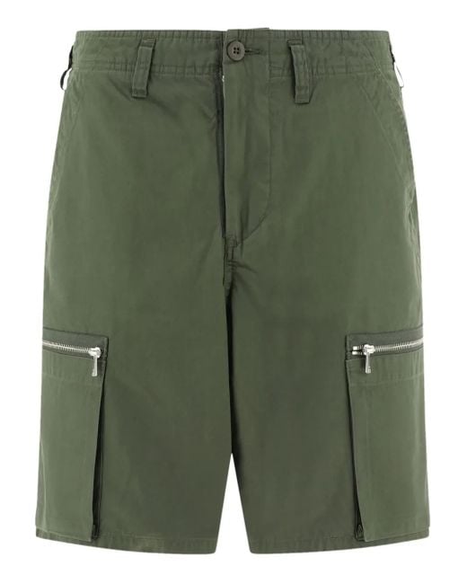 Nonnative Green Zip-Pocket Cargo Shorts for men