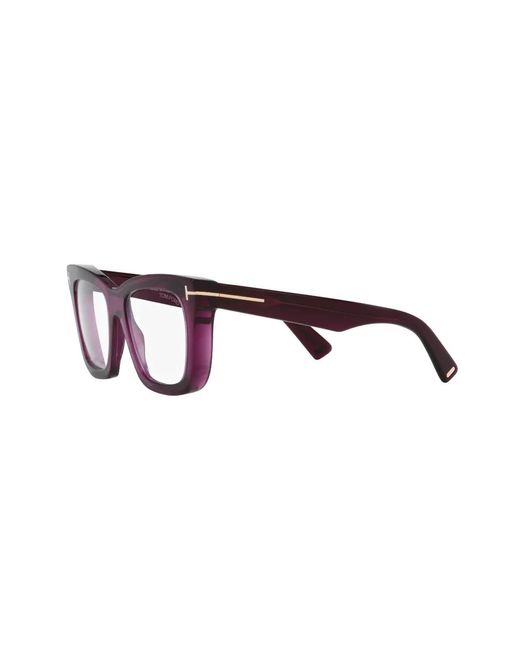 Tom Ford Brown Block Square-Frame Glasses