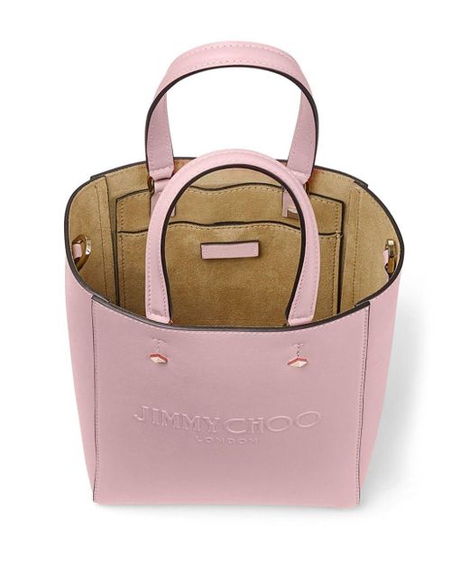 Jimmy Choo Pink Lenny Leather Tote Bag