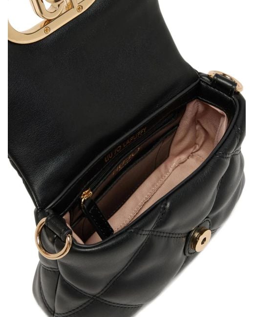 Petit Sac Porté Épaule Lapuffy À Design Matelassé Liu Jo en coloris Black