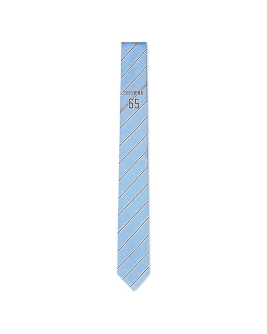 Thom Browne Blue Cravate Browne 65 En Jacquard for men