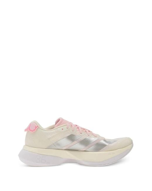 Adidas White Adizero Boston 13 Sneakers