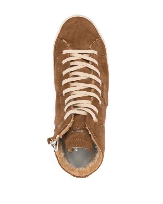 Zapatillas altas Prsx Philippe Model de hombre de color Brown