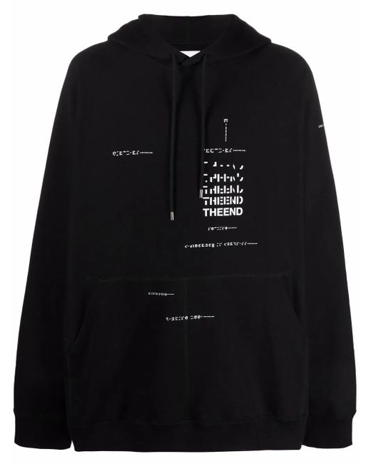 TAKAHIROMIYASHITA The Soloist Black Graphic-Print Hoodie for men
