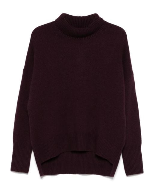 Lisa Yang Purple Cashmere Sweater
