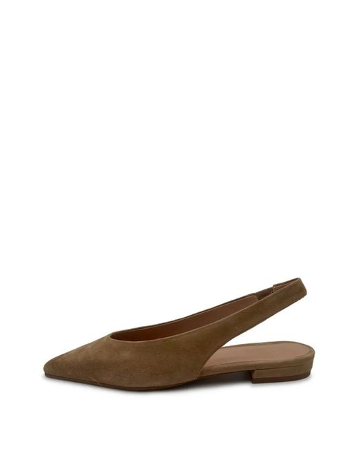 Roberto Festa Brown Grazial Pointed Ballet Flats