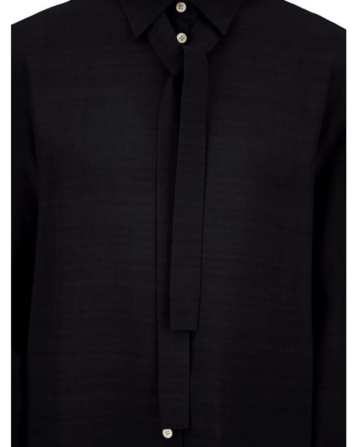 Chemise À Design Texturée Herno en coloris Blue