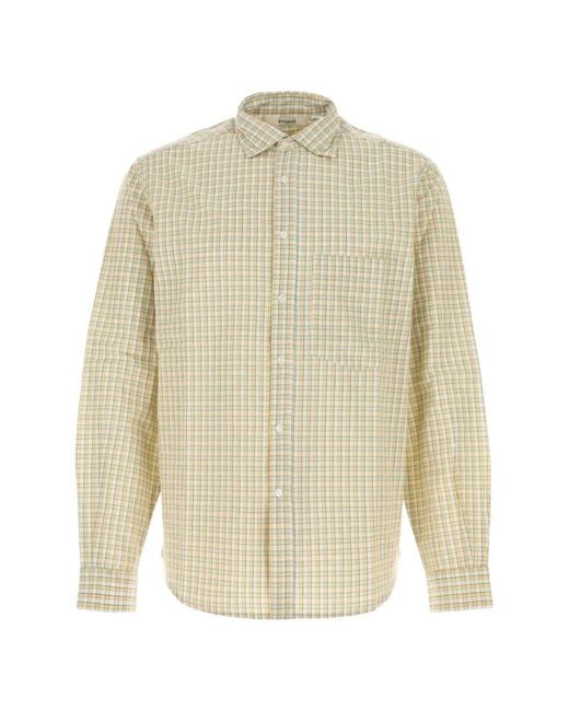 GIMAGUAS White Ruben Check-Pattern Shirt for men