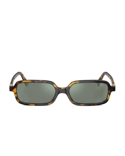 Miu Miu Multicolor Lunettes De Soleil À Monture Rectangulaire