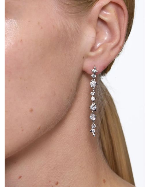 Maria Black White Artic Large Earrings