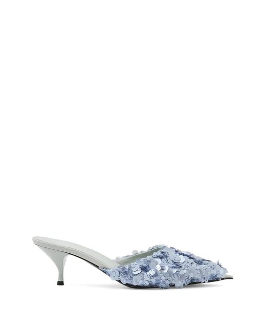 MORSICA White Embellished Pointed-Toe Sandals