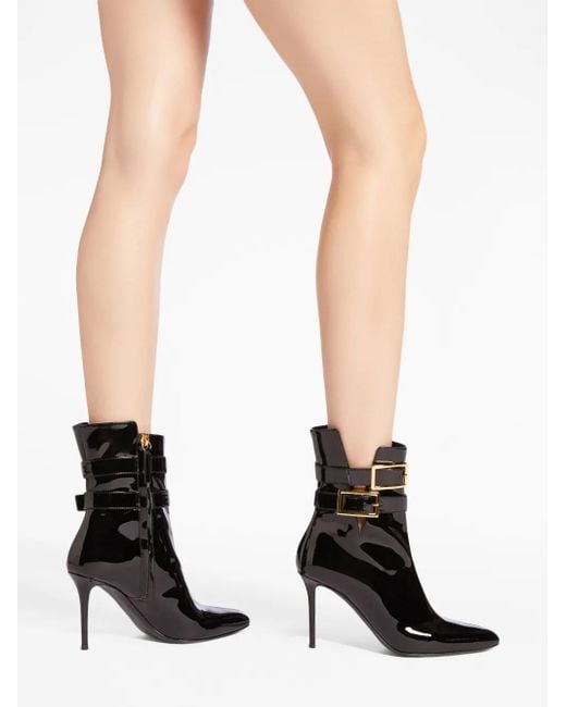 Giuseppe Zanotti Black Pearlie 105Mm Ankle Boots, Brand Size 37 Us Size 7