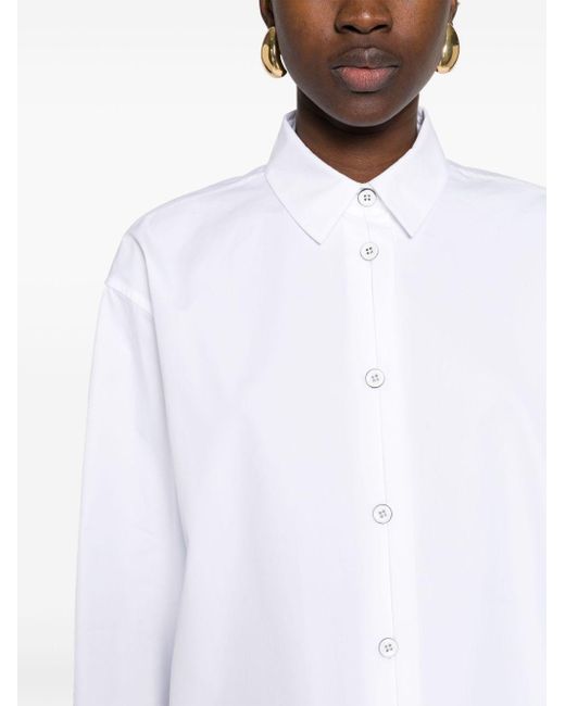 Chemise à poignets fendus Jil Sander en coloris White