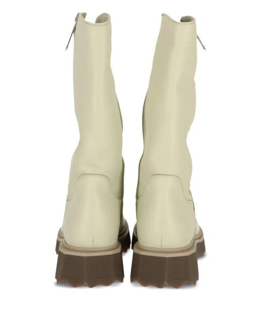 Off-White c/o Virgil Abloh Natural Zip-Up Boots for men