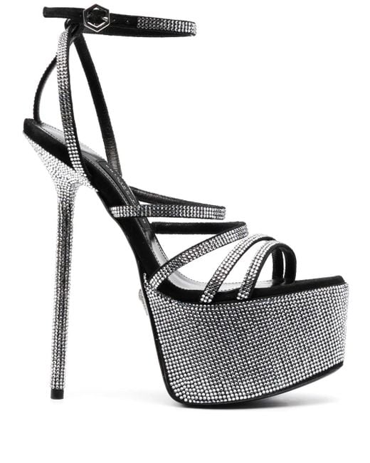 Philipp Plein プラットフォーム サンダル Metallic