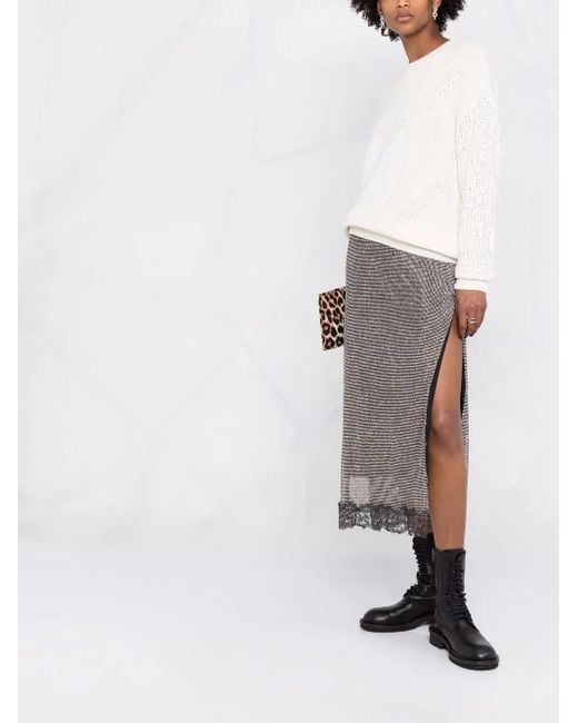 Philipp Plein Multicolor Crystal-Embellished Knitted Jumper
