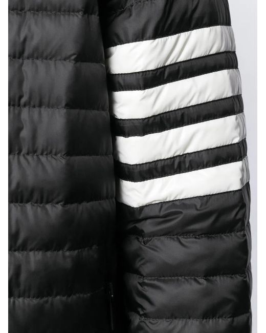 Thom Browne Black 4-bar Padded Coat for men