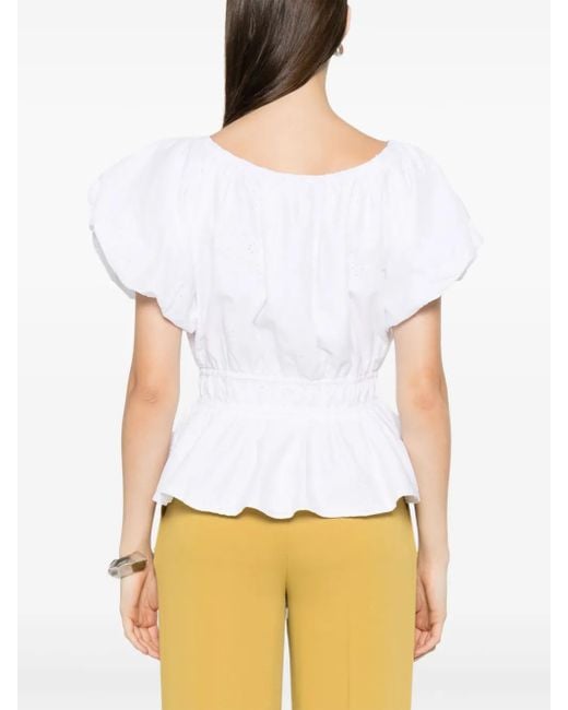 Ralph Lauren White Cotton Blouse