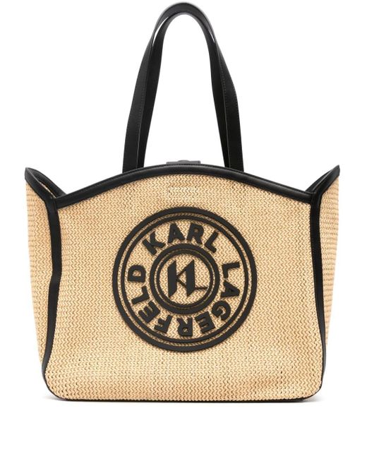 Karl Lagerfeld Natural K/circle Tote Bag