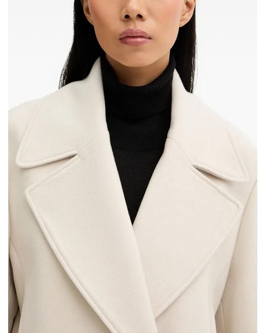 Paul Smith Natural Buttoned Double-Breasted Coat