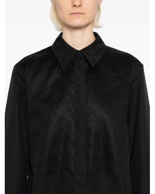 Jil Sander Black Cotton Shirt