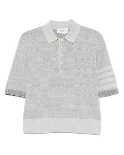 メンズ Thom Browne 4bar ポロシャツ White
