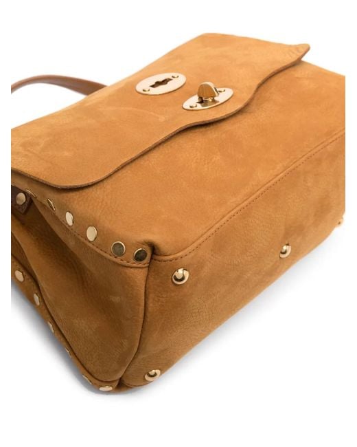 Zanellato Brown Postina Suede Tote Bag