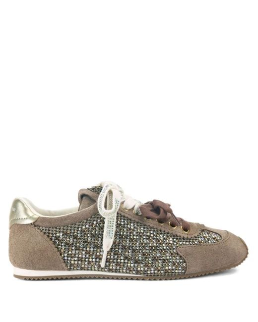 Baskets Islington À Ornements En Cristal Kurt Geiger en coloris Brown