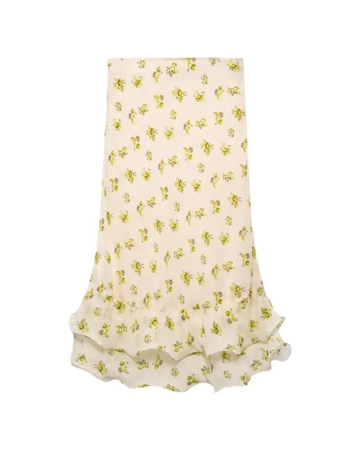 Dorothee Schumacher White Airy Daydream Midi Skirt