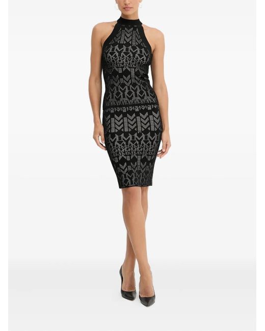 Marciano Black Geometrisches Neckholder-Top