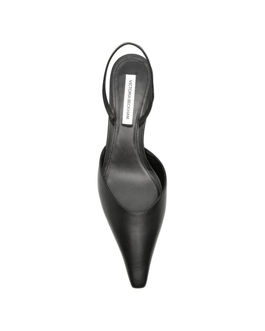 Victoria Beckham Black Sloan Halter-Back Pumps