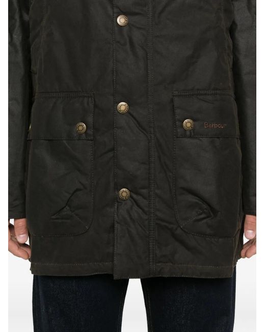 Abrigo con capucha Barbour de hombre de color Black