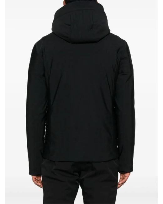 Fusalp Black Hooded Zip-Front Ski Jacket for men