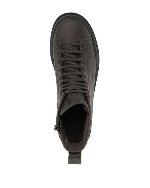 Camper Black Lace-Up Leather Boots